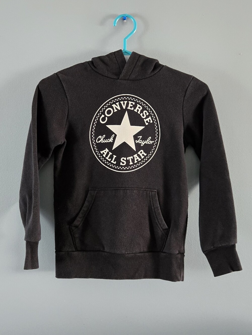 Converse Black All Star Logo Pullover Hoodie Kids (8-10 Yrs)
